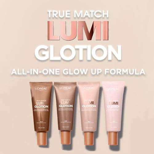 L'Oreal Paris Makeup True Match Lumi Glotion, Natural Glow Enhancer, Illuminator Highlighter, Bronzing Drops For a Sun-Kissed Glow, 901 Fair 2