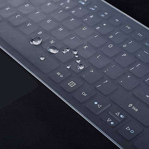 Dhanistha Silicone Keyboard Protector Dust Cover Transparent Compatible for Skin 15.6 inch Laptop 6