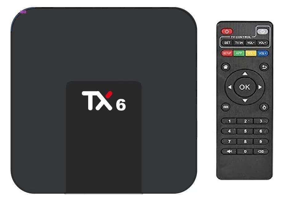 4K TX6 Box with Dual WiFi and H616 Quad Core 64 Bit Processor4GB, Ram 32 GB ROM,Android 11, H.265 Decoding,Voice Assistant, Support 2.4G/5.0G 1