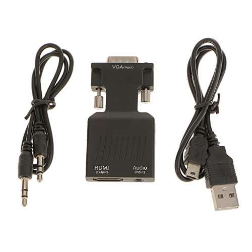 Generic VGA Male to HDMI with Audio HD Video Cable Converter Adapter 1080P for PC TV Laptop DVD 2
