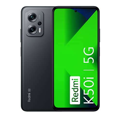 Redmi K50i 5G (Stealth Black, 6GB RAM, 128GB Storage) | Flagship Mediatek Dimensity 8100 Processor | 144Hz Liquid FFS Display | Alexa Built-in 1