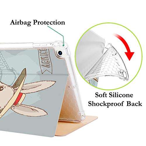 Caseelo Case Cover for Apple iPad Air 3 (3rd Gen) 10.5" 2019 / PRO 10.5" 2017 Smart TPU Soft Silicone Back with Extra Corner Protection [Auto Sleep/Wake] [Multi-Angle Viewing Stand] - Olivia Tree 4