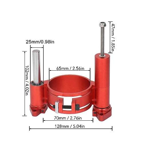 Router Table for S8-2 Model, Router Lift Dynamic Lifting System Kit Table Saw Insert Base Plate Aluminium Inverted Plate Router Table Insert Plate Router Lifts for Woodworking(Black) 6