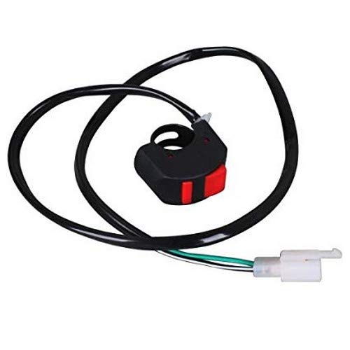 Aksmit Accident Handle Bar Hazard Light Double Control Switch Button, Black 5