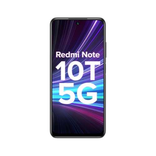Redmi Note 10T 5G (Graphite Black, 6GB RAM, 128GB Storage) | Dual5G | 90Hz Adaptive Refresh Rate | MediaTek Dimensity 700 7nm Processor | 22.5W Charger included 4