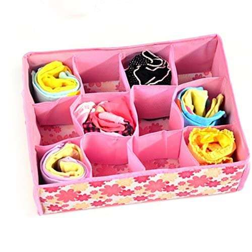 GlobalNiche® Deep BlueFolding 12 Grid Storage For Underwear,Socks 31 * 22 * 10CM Non-Woven Fabric QB2617 (3043) 3