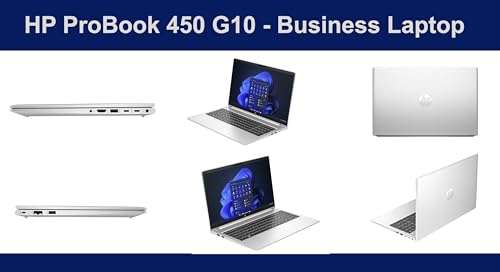 HP ProBook 450 G10 Business Laptop 15.6" IPS FHD (10-Core Intel i7-1355U, 64GB RAM, 2TB PCIe SSD, Intel UHD, Backlit KB, WiFi 6, Bluetooth 5.3, HD Webcam, RJ-45, Win 11 Pro) with Dockztorm Hub 3