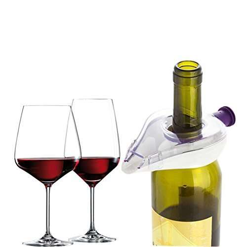 Birud® 1Pc White Red Wine Aerator Pour Spout Bottle Stopper Decanter Pourer Aerating Wine operner Wine Opener and Stopper 5