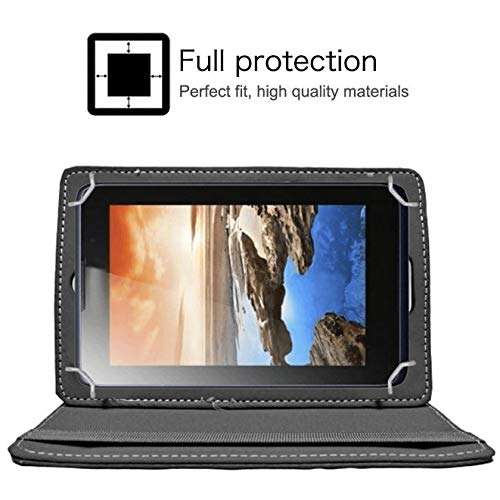 Hello Zone 360° Rotating 7” Inch Flip Case Cover Book Cover for HP 7 Voice Tab J6U32PA Tablet -Orange 5