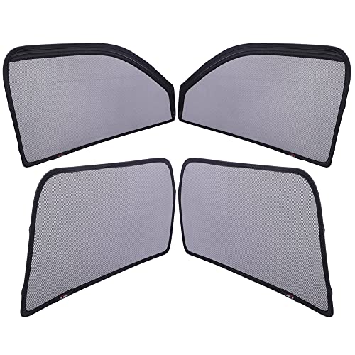 Able Sporty Car Magnetic Sun Shade Curtains with Zipper for Renault Scala Set of 4 3