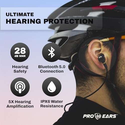 Pro Ears Stealth Elite, 28 dB NRR, IPX6 Waterproof, Bluetooth 5.0 Ear Protection with 3 Modes - Isolation, Awareness, Amplification 2