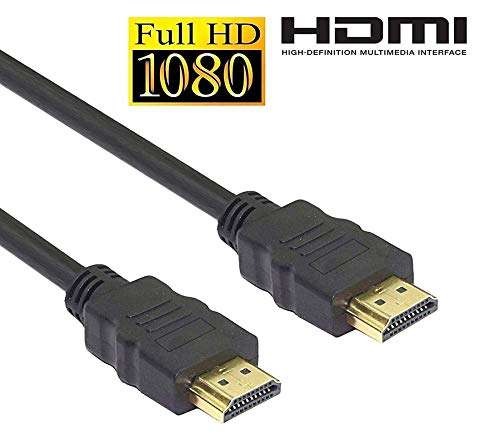 Terabyte 5 Meter HDMI Male to HDMI Male Cable TV Lead 1.4V High Speed Ethernet 3D Full HD 1080p HDMI Cable (Black For Computer, Laptop, Tablet) 3
