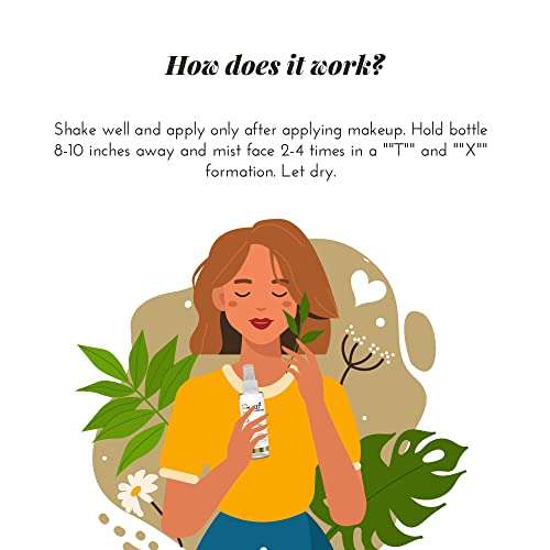 Art Naturals Makeup Setting Spray 4.0 oz Long Lasting / All Day Extender - All Natural with Aloe Vera 3