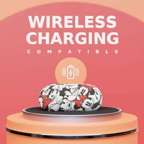 Disney Minnie Mouse Bluetooth Earbuds with Charging Case- Bluetooth Wireless Headset with Built-in Mic and 30 Hours of Playtime- Minnie Mouse Gifts for Women, Men and All Fans of Disney Gifts 5