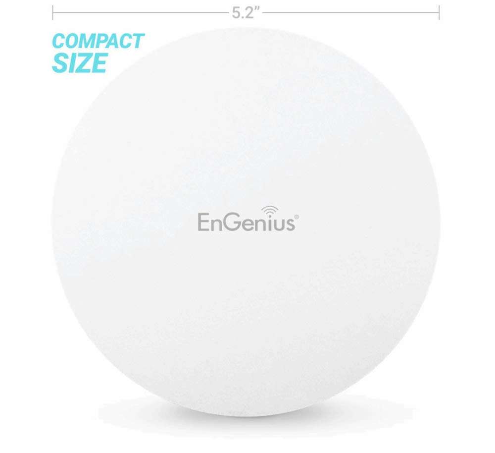 EnGenius EAP1250 3-Pack Wi-Fi 5 Dual-band, PoE, 2x2 Managed Access Point/Repeater/Range Extender/Mesh Features up to 2,500 sq ft of Coverage, up to 256 Devices, GigaE Port (No Power Adapter) 2