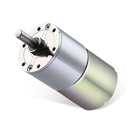 Greartisan DC 12V 150RPM Gear Motor High Torque Electric Micro Speed Reduction Geared Motor Centric Output Shaft 37mm Diameter Gearbox 1