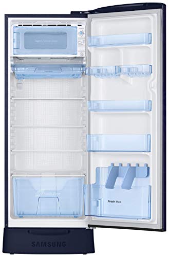 Samsung 230 L 3 Star Inverter Direct-Cool Single Door Refrigerator (RR24T285Y6U/NL, Base Stand with Drawer, Mystic Overlay Blue) 4