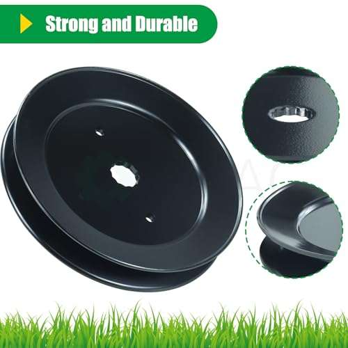 POSFLAG 153535 Pulley Mandrel Craftsman Replaces 129861, 153535, 173436, 177865, 532129861, 532153535, 532173436, 532177865, 539112171, 583681201, 21546127 for Husqvarna YTH18542, RZ5424 Tractors 6