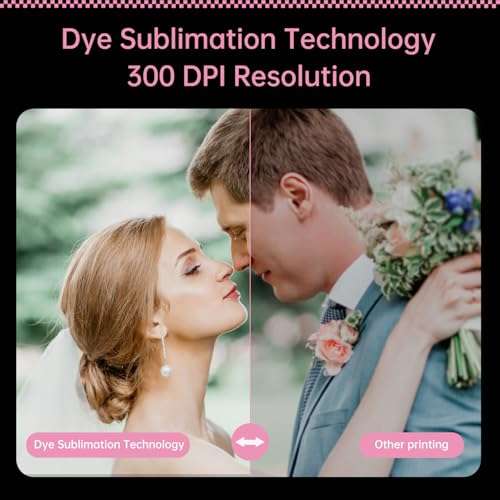 HPRT CP2100 Portable Photo Printer for iPhone & Android, 2 * 3 Instant Color Mini Printer, Bluetooth 5.0, Type-C Charging, Dye-Sublimation Tech, Initial 10 Sheets Included 3