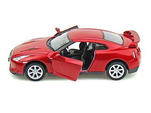 KiNSMART 2009 Nissan GT-R R35 Red 5" 1:36 Scale Die Cast Metal Model Toy Car w/Pullback Action 4