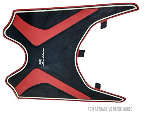 AOW Attractive Offer World Tow Wheeler Foot MAT (Red) Type-12 for Honda Activa 4G 1