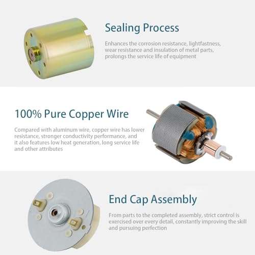 Greartisan DC 12V 150RPM Gear Motor High Torque Electric Micro Speed Reduction Geared Motor Centric Output Shaft 37mm Diameter Gearbox 4