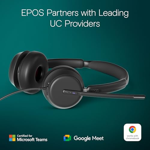 EPOS Impact 860T Double-Sided Wired USB C and USB A Headset with Noise-Canceling Mic, Microsoft Teams Certified, Super Wideband Audio, Comfortable Fit, Ideal for Business & Home Office Professionals 4