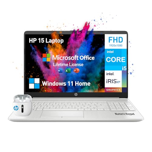 HP 15.6 Laptop, Intel Core i5, 32GB RAM, 1TB SSD, Windows 11, FHD Display, Number Pad, Webcam 1