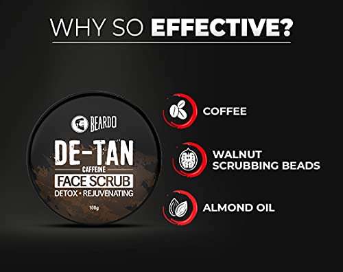 BEARDO De-Tan Face Scrub, 100 g 5