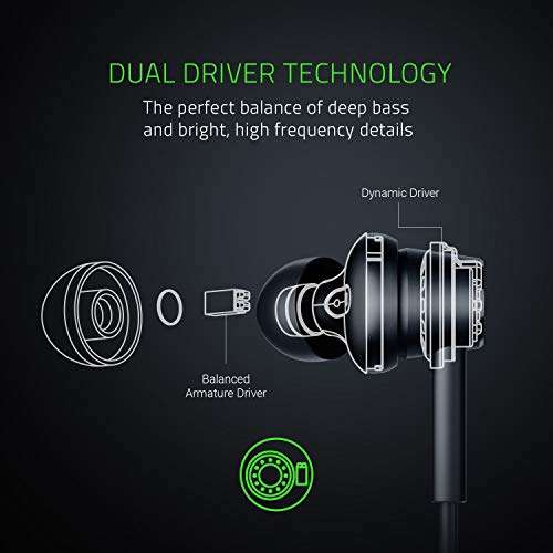 Razer Hammerhead Duo Wired Earbuds: Aluminum Frame - Braided Cable - 3.5mm Headphone Jack - Nintendo Switch Edition, Black - RZ12-02790200-R3M1 2
