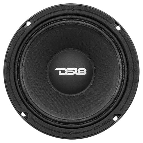 DS18 6XL600-8 XL 6.5" Mid-Range Loudspeaker 300 Watts RMS, 600 Watts Max Power, 8-Ohm, Pro Car Audio Speakers 6.5 inches, Great for Car/Truck Stereo Sound System - 1 Speaker 5