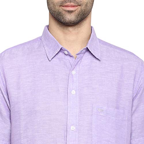Red Tape Men's Solid Regular Fit Casual Shirt (RSH6442A_Lavender L) 6