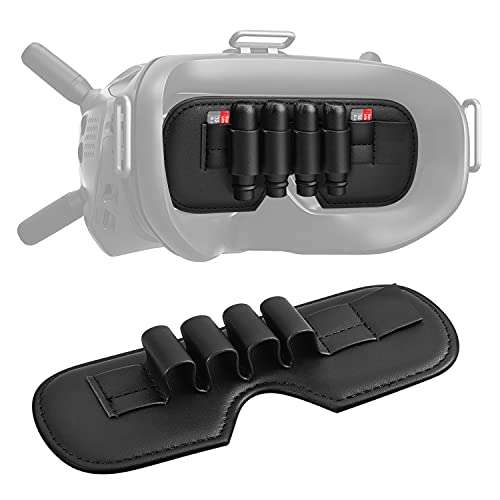 TNP FPV V2, V1 Goggle Lens Protector for DJI FPV Goggles V2 FPV V1 FPV Case Lens Cover 3-in-1 DJI FPV Antenna Strap and Memory Card Holder Storage DJI Goggle Quadcopter Drone Accessories 1