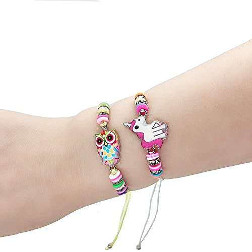 PALAY® Hand Bracelet for Kids Girls Stylish Unicorn Friendship Band Kids Bracelets for Girls Best Friend Bracelet Set Kids Party Gift Wrist Bracelet Hand Jewellery for Kids (Multicolor) - 12 Pieces 6