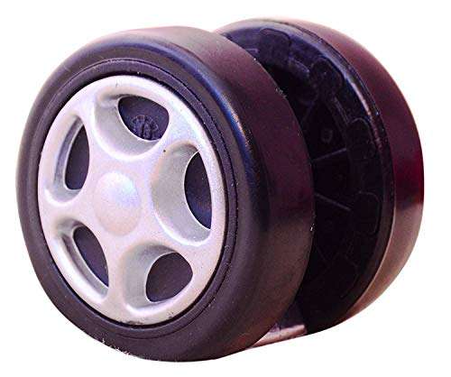 YANA Threaded Twin Heavy Duty Alloy Castor Wheels Set of 5 Pcs for Revolving Chairs, Adjustable Stool-Doctor/Kitchen Stool/Office Stool/Chair/Cafeteria Stool/Bar Stool and Other Revolving Products 3