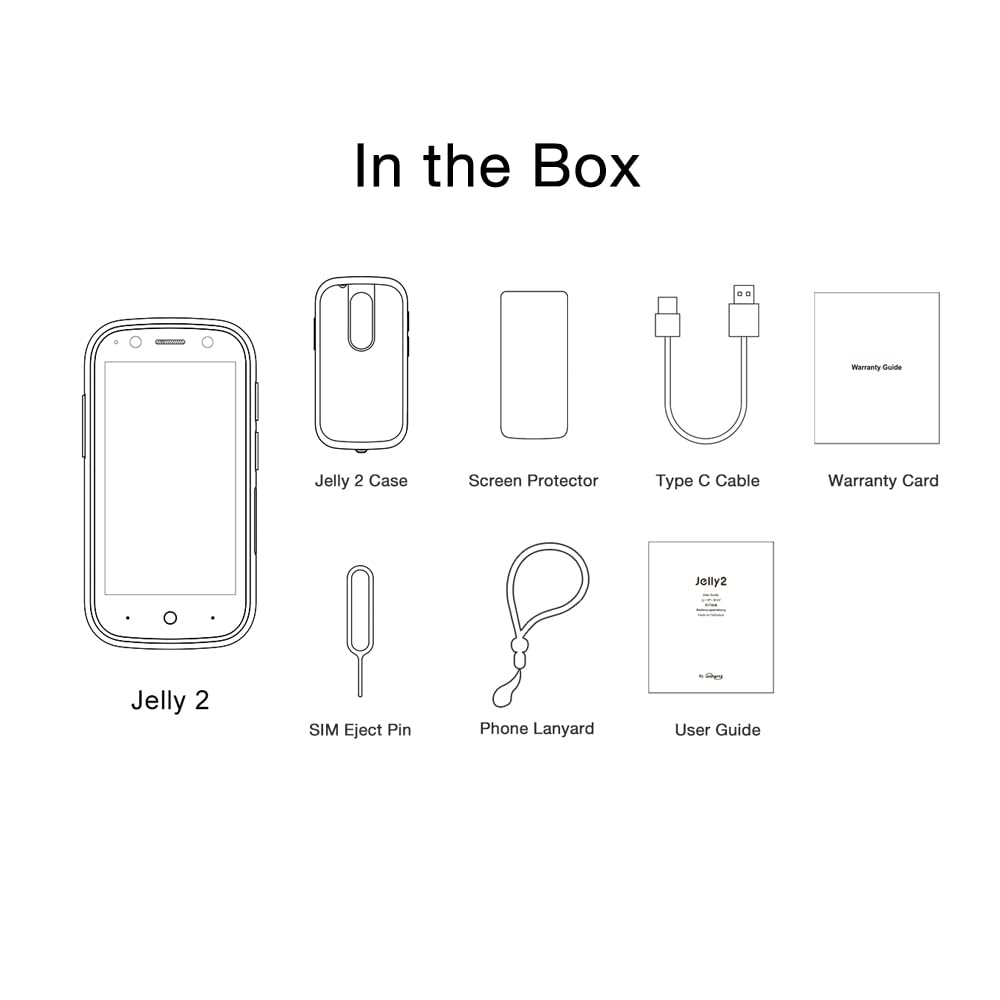 Unihertz Jelly 2 - Compact Android 11 Mini Smartphone, 4G Unlocked, 6GB RAM + 128GB Storage, NFC, Dark Green (Support T-Mobile & Verizon & AT&T only) 5