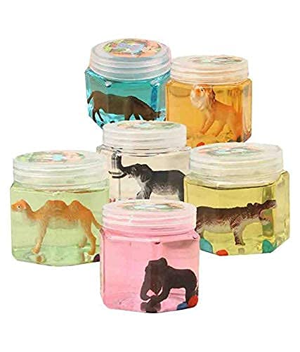 Economical Store 91 Pack of 4 Dinosour Slime Putty Play Dough for Kids Girls, Play Toy in Beautiful Colours Small Size Bottles 1