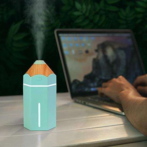 HOMEICE Pencil Humidifier USB Ultrasonic Aromatherapy Air Humidifier || LED Light Aroma Diffuser Mist Maker Fogger Mini Car Air Purifier (Multi Colour) 3