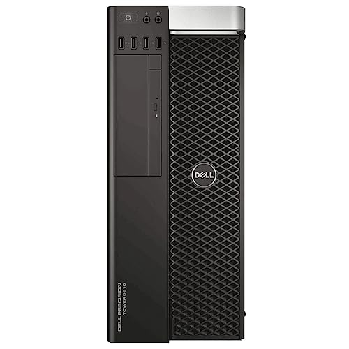 Dell Precision T5810 Mid-Tower Workstation - Intel Xeon E5-2697 v3 2.6GHz 14 Core Processor, 16GB DDR4 Memory, 256GB NVMe SSD, 4TB HDD, Nvidia Quadro M4000 Graphics Card, Windows 10 Pro. (Renewed) 1