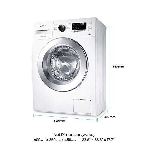 Samsung 6 Kg Inverter Fully-Automatic Front Loading Washing Machine (WW60R20EKMW/TL, White,Eco bubble Technology) 2