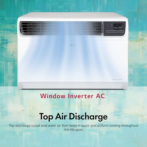 LG 1.5 Ton 5 Star DUAL Inverter Window AC (Copper, Convertible 4-in-1 cooling, 4 Way Air Swing, HD Filter, 2024 Model, TW-Q18WUZA, White) 3