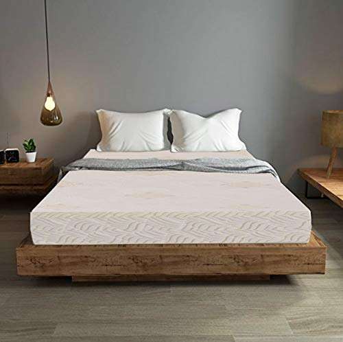 SLEEPSPA by COIRFIT Pure Sleep Premium Orthopaedic 10' Inch Double Size Pocket Spring Mattress | Zero Partner Disturbance Mattresses, Medium Firm with 7 Year Warranty (72 x 48 x 10, Beige) 2
