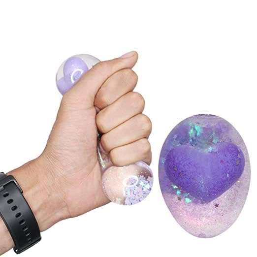 AASA Rainbow Stress Balls Toy Squishy Stress Ball Toys for Stress Relief for Kids and Adults Playing Fun Toy Set of 1Pcs Multicolor 4