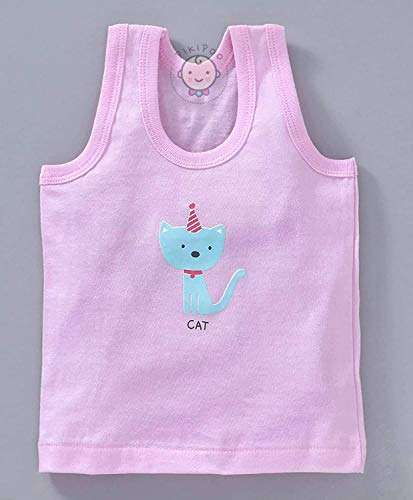 PIKIPOO Kids Vest Baniyan Cotton Inner wear with Baby Boy's & Girl's Panties Set for Summer Wear Toddler Newborn Gift Set Sando/Bloomers/Briefs/Drawers/Trunks/Panty (12-18 Months, Blue) 3