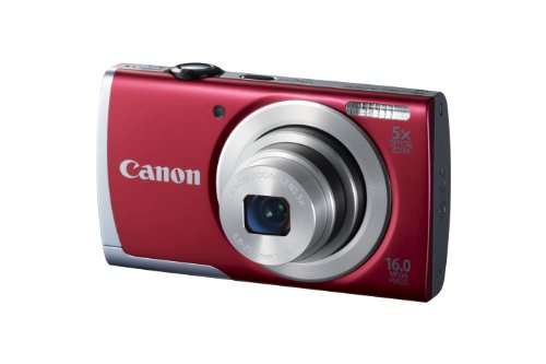 Canon PowerShot A2500 16.0 MP Digital Camera with 5X Optical Zoom and 720p HD Video Recording (Red) 2