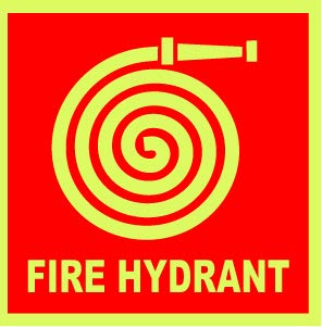 5 Piece Combo Offer FIRE HYDRANTnight Glow Elimination Stickers Sign (Waterproof Sticker) 1