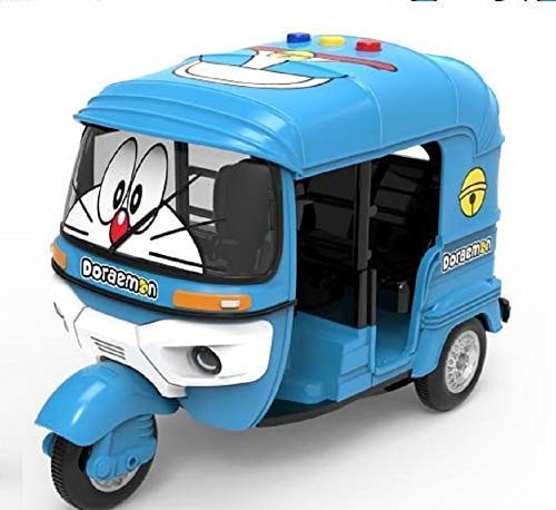 Jet Roy Doraemon Die Cast Auto Rickshaw Toy / Musical Auto Toy with Light for Children 1