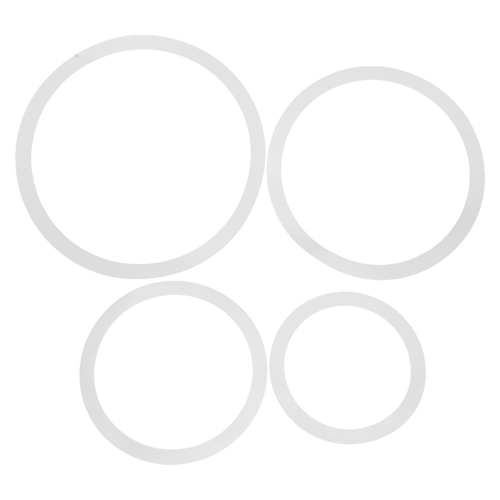 DOITOOL 4 Pcs Drum Dampeners Drum Mute Pads for 10/12/14/16 Inch Muffler Rings for Noise Control and Enhanced Sound 1