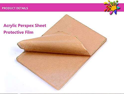 mofa Clear Acrylic Perspex Sheet Cut Plastic Transparent Board Perspex Panel,DIY and Sign ("6" X"4") 3