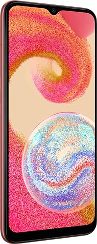 Samsung Galaxy A04e (Copper, 4GB, 128GB Storage) | 13 MP Rear Camera| Face Unlock | Upto 8GB RAM with RAM Plus | MediaTek Helio P35 | 5000 mAh Battery 3
